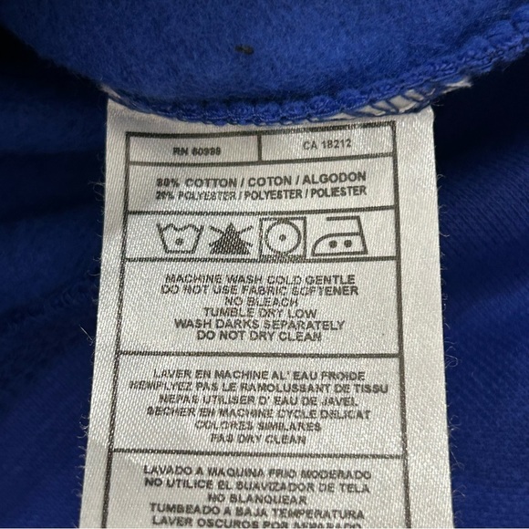 Los Angeles LA Rams NFL Football Antigua Blue Pullover Hoodie Sweatshirt Men’s - Picture 7 of 13